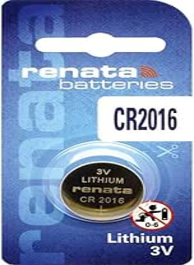 Renata 1 Piece of CR2016 Lithium Button Coin Cell Battery 3V Swiss Made CR 2016 Fresh Stock